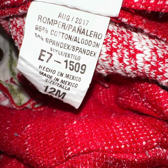 Baby Girl Ricrac & Ruffles Romper 12M Red Christmas Holiday - Picture 15 of 15